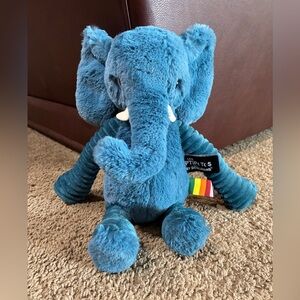 Les Deglingos Ptipotos Dimoitou The Blue Elephant Plush Stuffed Toy 12”